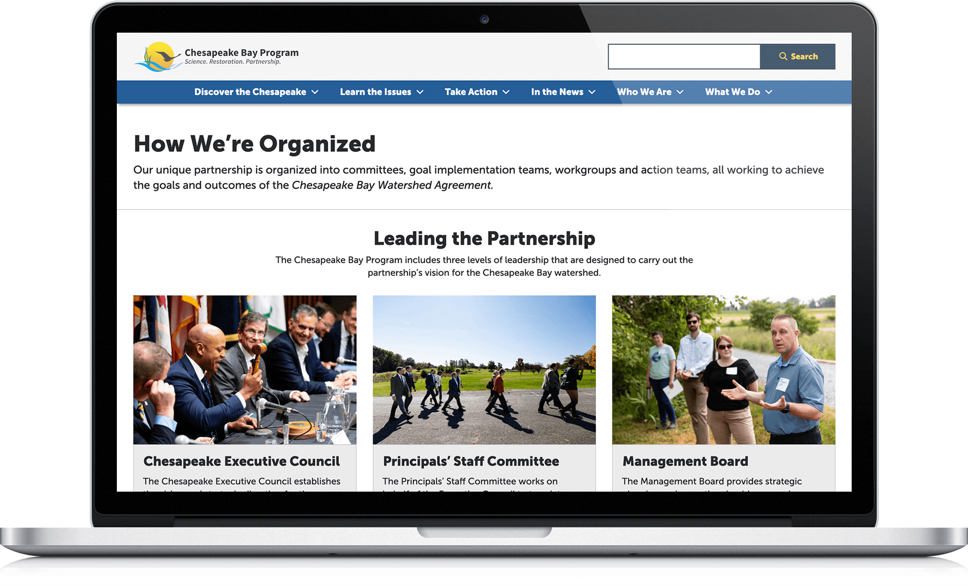 How We're Organized Mockup