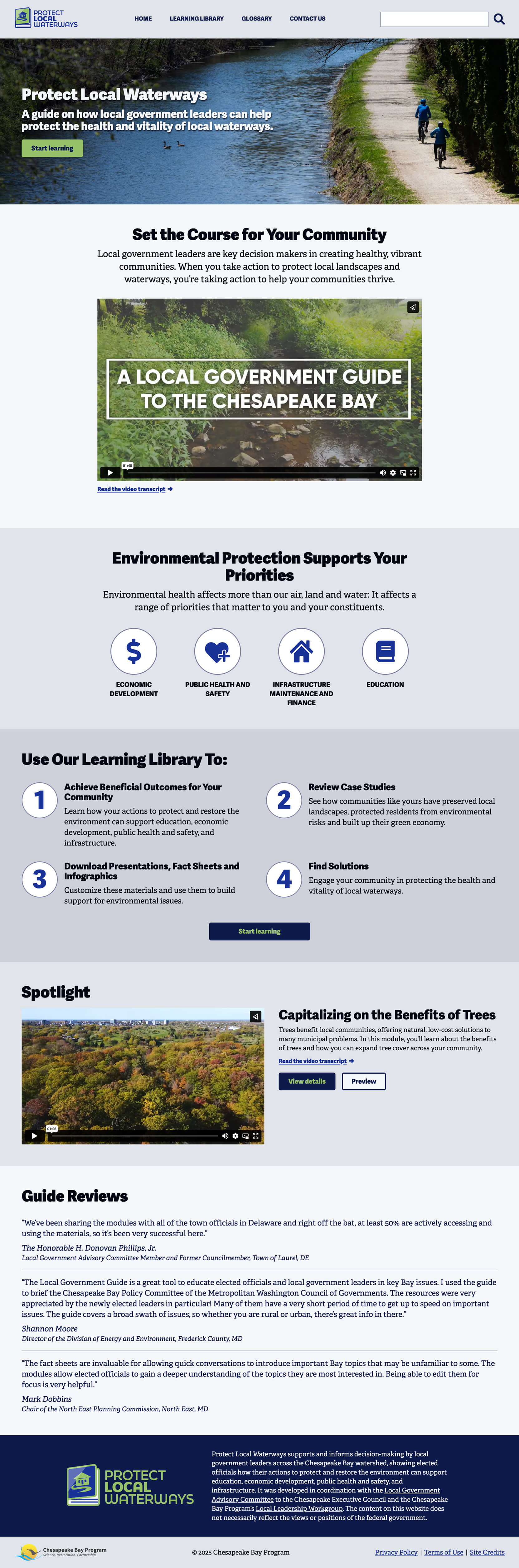 Protect Local Waterways Homepage