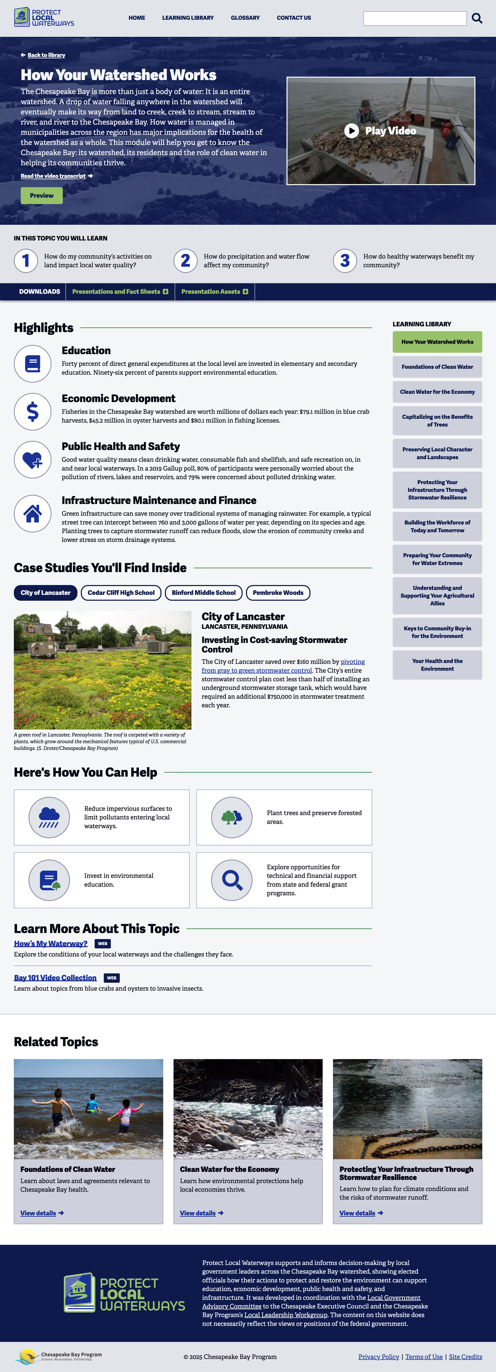 Protect Local Waterways Homepage