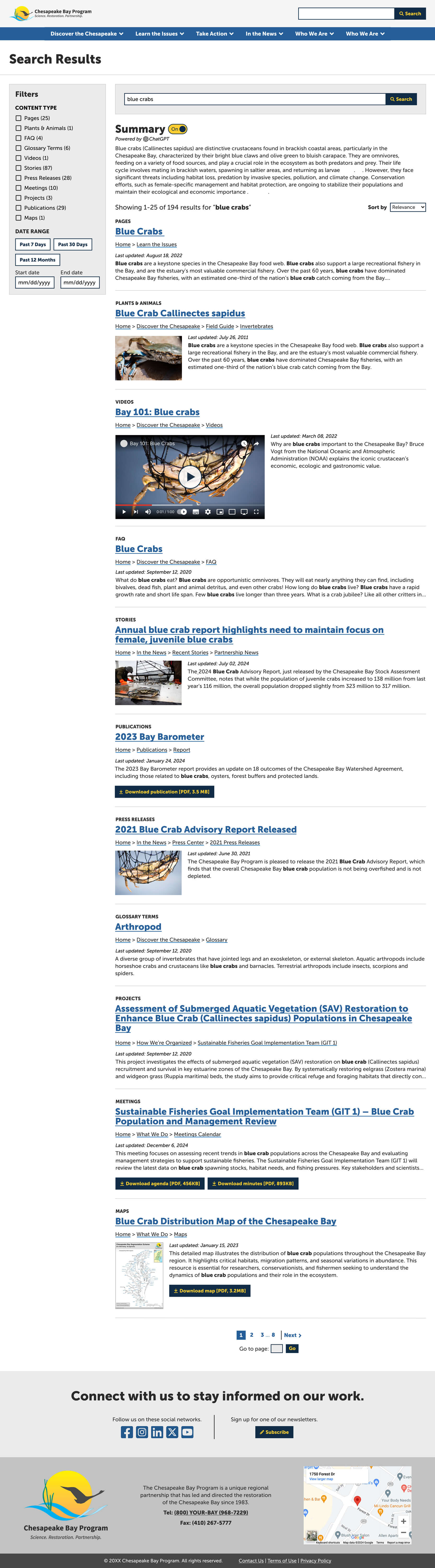 Redesigned Search Results Page